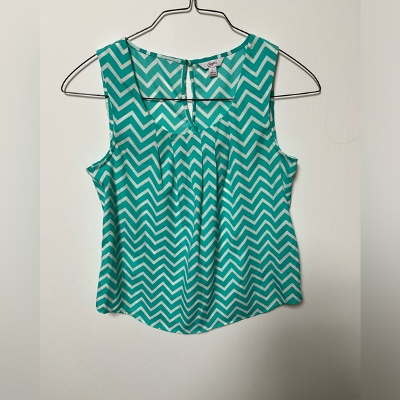 CANDIES TURQUOISE AND WHITE TOP SIZE L - Picture 1 of 7